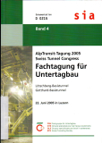 Fachtagung für Untertagbau.