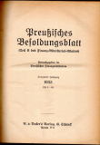 Preußisches Besoldungsblatt.