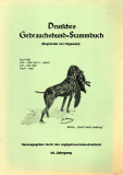 Deutsches Gebrauchshund-Stammbuch.