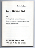 Deutsche Bahn. La - Bereich Süd.
