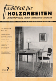 Fachblatt für Holzarbeiten.
