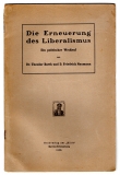 Die Erneuerung des Liberalismus.