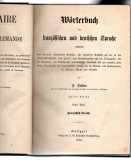 Wörterbuch der französischen und deutschen Sprache. Dictionnaire des langues francaise et allemande.