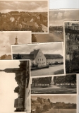 Sammlung mit 8 historischen Ansichtspostkarten. Echtphotokarten.
