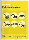 Merkheft Erdbaumaschinen.
