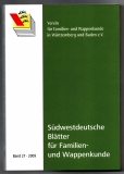 Südwestdeutsche Blätter für Familien- und Wappenkunde.