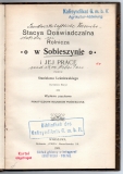 Stacya Doswiadczalna Rolincza w Sobieszyniei jej Prace.