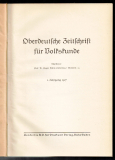 Oberdeutsche Zeitschrift für Volkskunde.