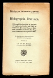 Bibliographia Brentiana.