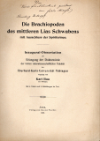 Die Brachiopoden des mittleren Lias Schwabens mit Ausschluss der Spiriferinen.