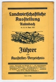 Landwirtschaftliche Ausstellung Kulmbach 12. 13. 14. Sept. 1925. (Umschlagtitel).