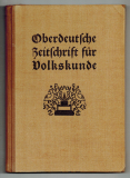 Oberdeutsche Zeitschrift für Volkskunde.