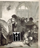 Polnische Juden in der Synagoge.