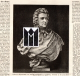 Hellmers Mozart-Büste vor dem Mozart-Häuschen in Salzburg.