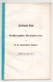 Personal-Etat der Großherzoglichen Oberbaudirection und der ihr untergeordneten Behörden.