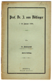 Prof. Dr. J. von Döllinger.