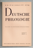 Zeitschrift für deutsche Philologie.