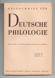 Zeitschrift für deutsche Philologie.