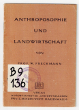Anthroposophie und Landwirtschaft.