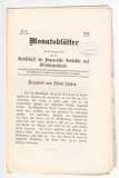 Monatsblätter. Hrsg. von der Gesellschaft für Pommersche Geschichte und Alterthumskunde.