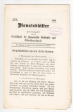 Monatsblätter. Hrsg. von der Gesellschaft für Pommersche Geschichte und Alterthumskunde.