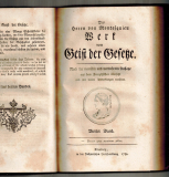 Des Herrn von Montesquieu Werk vom Geist der Gesetze.