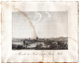 Ansicht der Stadt von der Fleiner Höhe.
