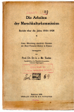 Die Arbeiten der Marschkulturkommission.