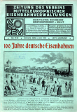 100 Jahre deutsche Eisenbahnen.