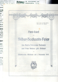 Silber-Hochzeits-Feier des Herrn Johannes Salomon und Frau Helene geb. Krämer.