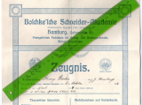 Boschkesche Schneider-Akademie, gegründet 1889, Hamburg, Colonnaden 45.