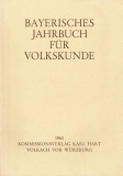 Bayerisches Jahrbuch für Volkskunde 1950-1969.