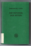 Metaphysik der Sitten.