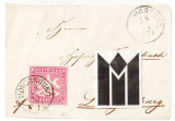 Damenbrief mit Briefmarke 3 Kreuzer Württemberg Mi 31.