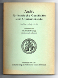 Archiv für hessische Geschichte und Altertumskunde.