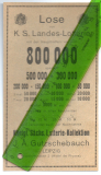 Gustav Jaehne, vorm. Friedr. Endert, Löbau i. Sa. / Kollektion der Königl. Sächs. Landes-Lotterie, Löbau i. Sa., Altmarkt 14.